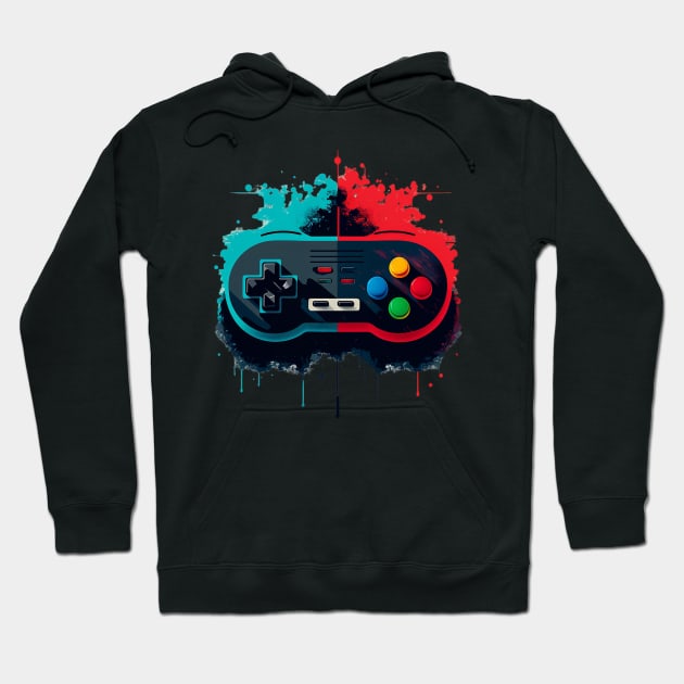 Retro Video Game Controller I Hoodie by 20th Century Tees